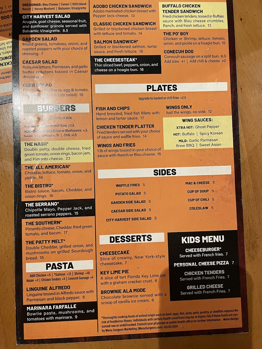 Menu Nash's-3