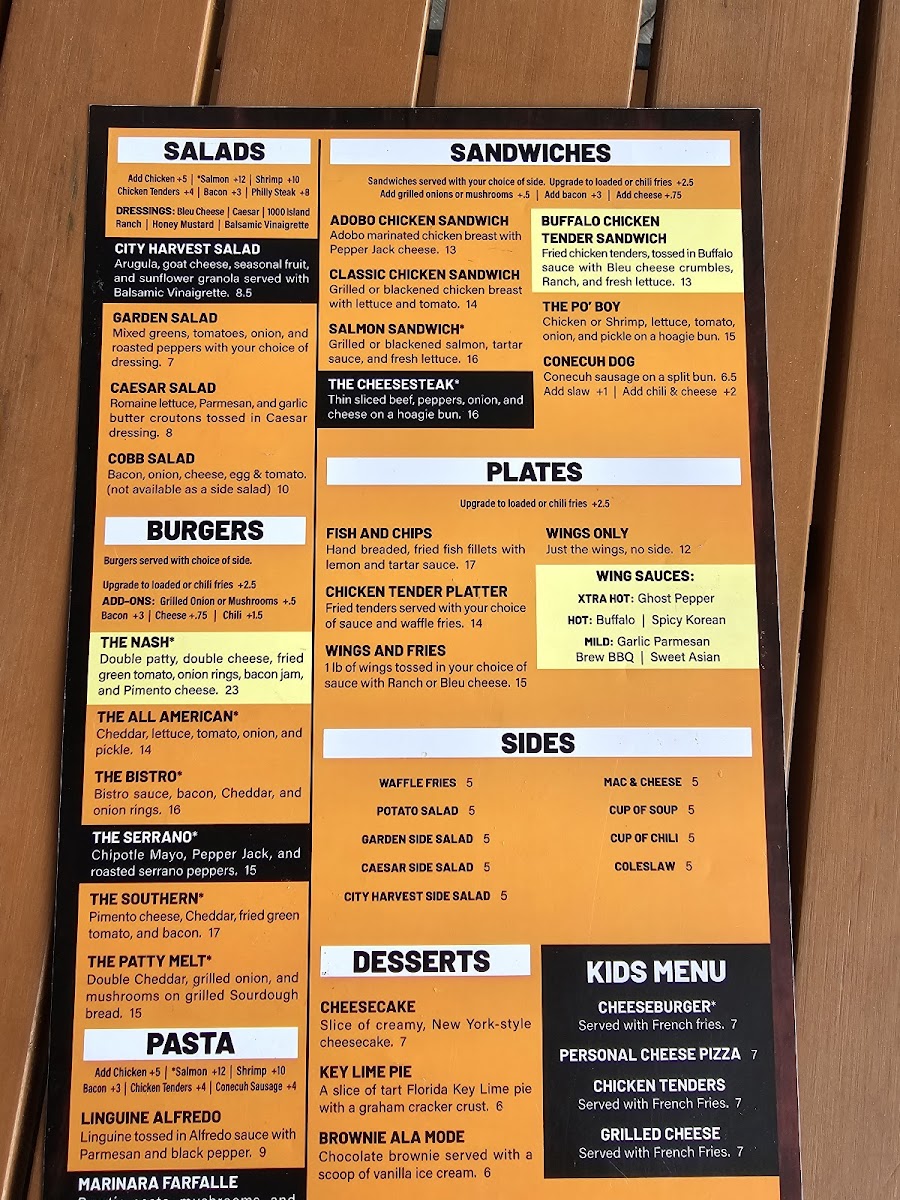 Menu Nash's-5